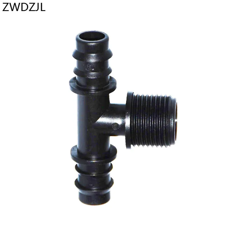 

Garden Irrigation DN15 Male 1/2 To The 5/8" Barbed Tee Connectors 16mm Garden Hose 2 Way Connector Water Divider Adapter 40pcs