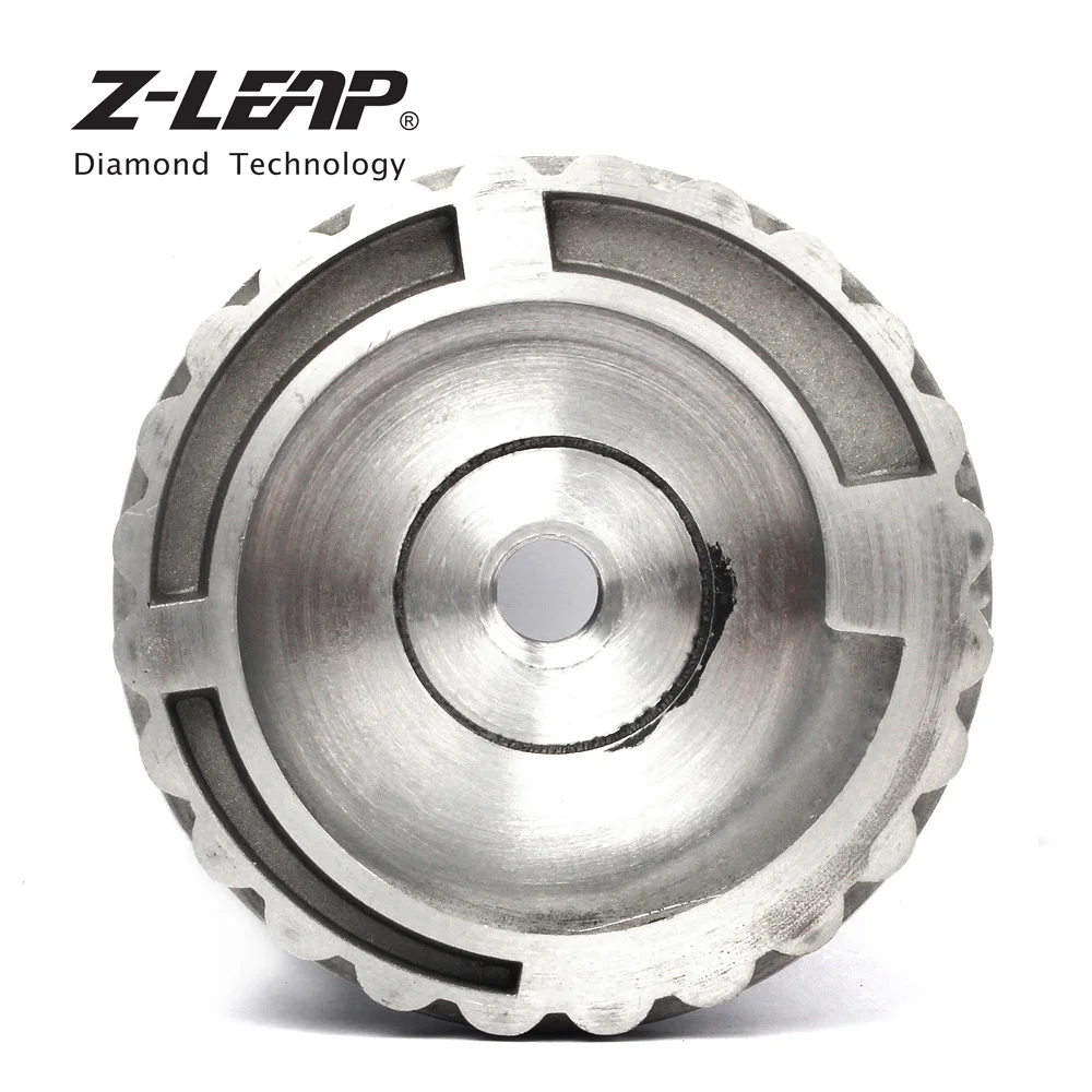 Z-LEAP 4 "Snail Lock Backer Pad ขอบขัด Pad อะแดปเตอร์ Backer Hoder ด้ายยางอลูมิเนียม M14 หรือ 5/8-11