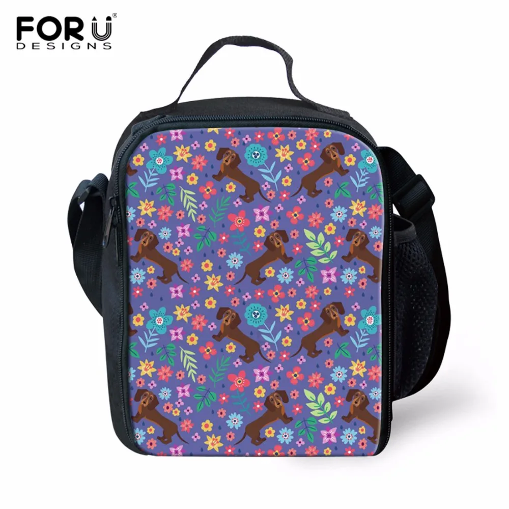 

FORUDESIGNS Lunch Bag Women Handbags Office Bags Dachshund Printed Lunch Box Lunch Box for Kids Family Weekend Picnic Bag