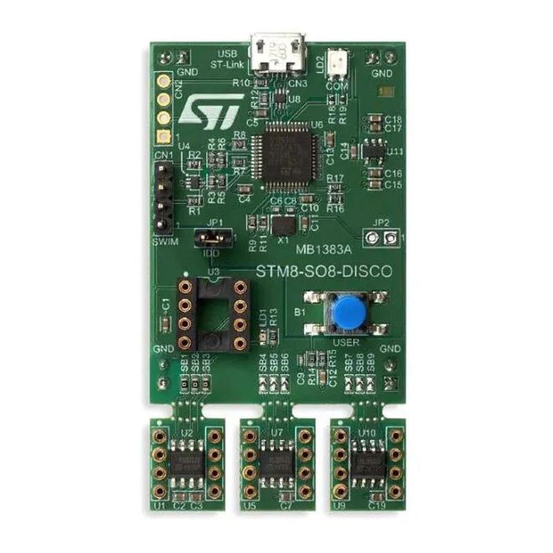 1 pcs x STM8-SO8-DISCO Discovery kit Development Board with STM8L001J3,STM8L050J3,STM8S001J3 MCUs