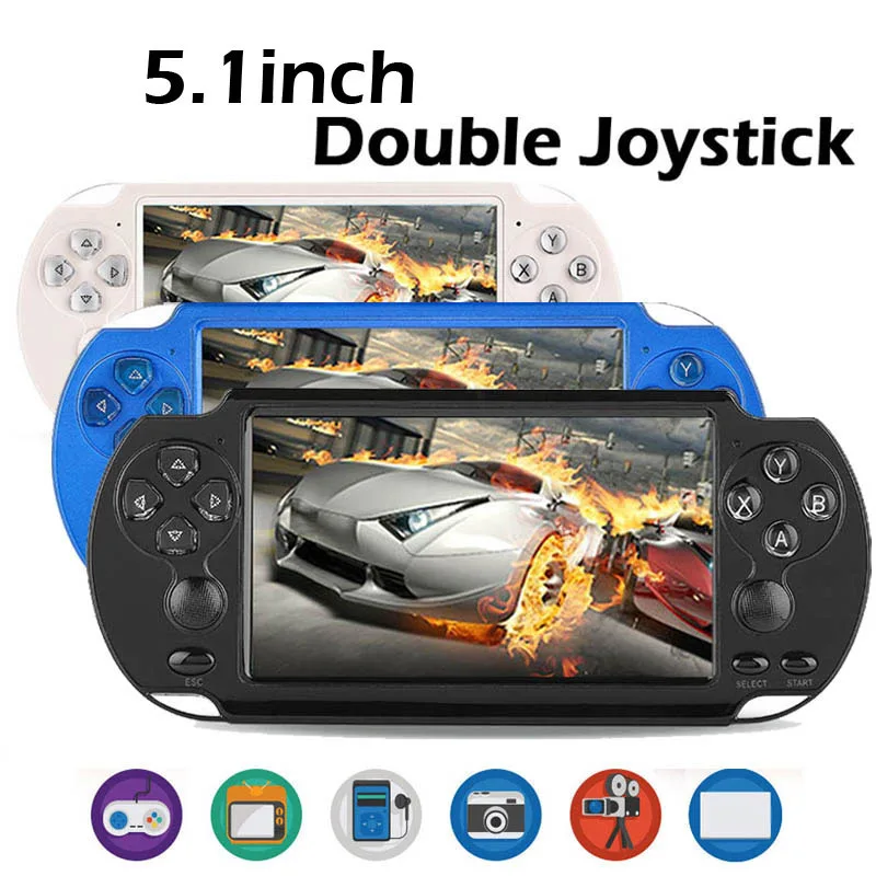 NEW 8GB 4.3 inch Portable handheld Game Console Camera MP5 Gaming Player HD Video Game Console Built-in 3000 Retro Classic Games