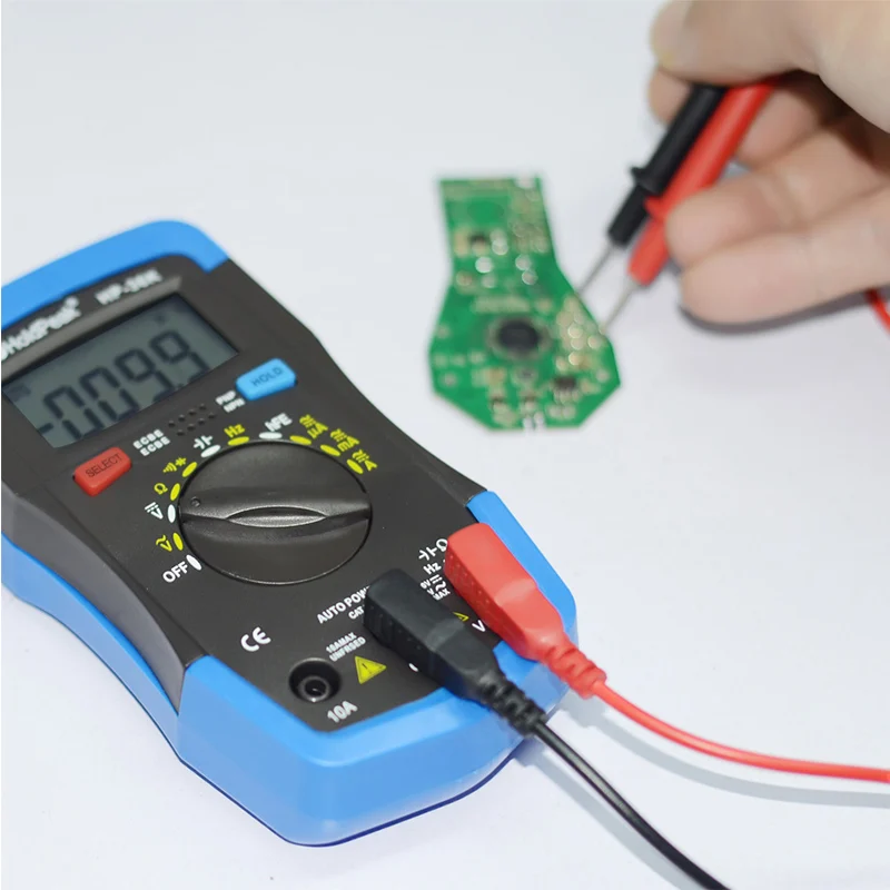 Imagem -05 - Handheld Digital Capacitância Medidor Tester 1999 Conta Capacitor Ferramenta de Diagnóstico Eletrônico Backlight Holdpeak-hp36d