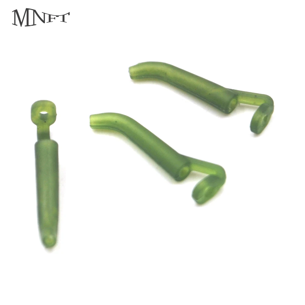 MNFT 10Pcs/20Pcs Rubber Carp Fishing D-rig Hook Sleeves Carping Kick Off Aligner Hair Rigs Making Pop Up D Rig Terminal Tackle