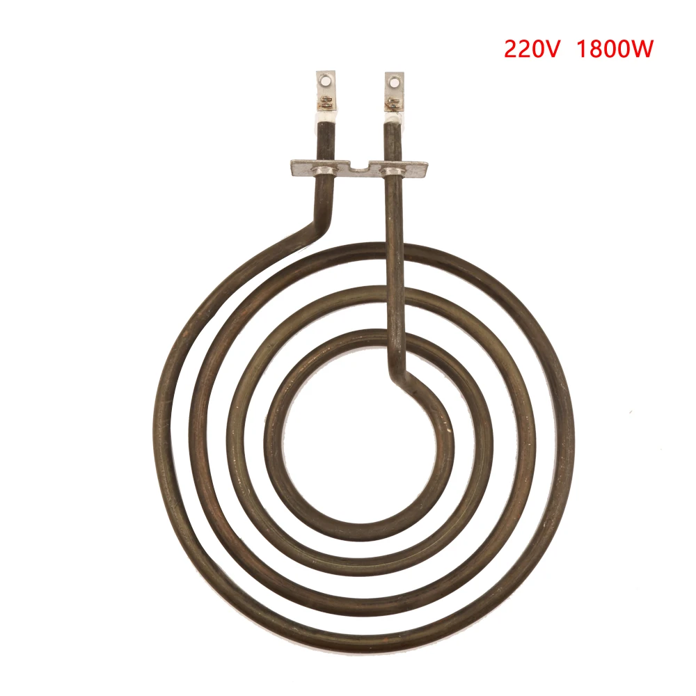 1800W 220V Pancake Coil Shape Heater Tube for Stove Surface Burner, 4-ring Electric Heating Element