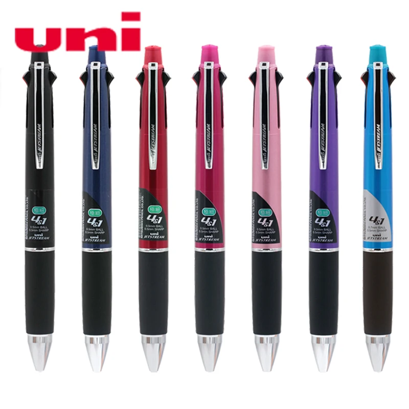 

2019 One Piece Uni MSXE5-1000-05 Jetstream 4&1 4 Color 0.5 mm 0.7mm Ballpoint Multi Pen(Black, Blue, Red, Green) + 0.5 mm Pencil