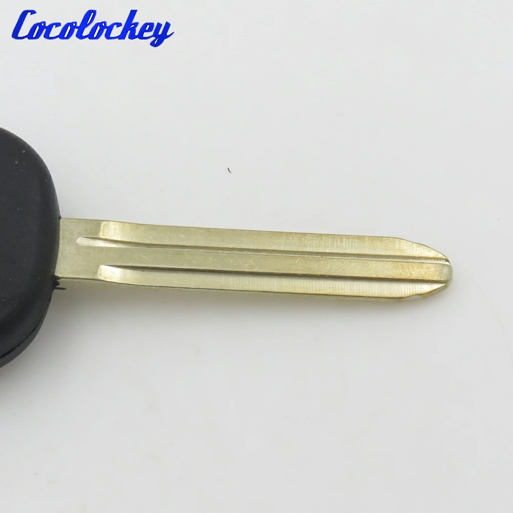 Cocolockey Remote Blank Key Shell Case Cover Fit for Toyota Remote Case Fob Replacement 2 Button No Logo