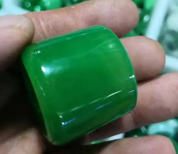 Wonderful 22mm inner diameter Natural Green Jade Large Thumb Lucky Ring Fashion Man's Jade Rings Jewelry mm wide