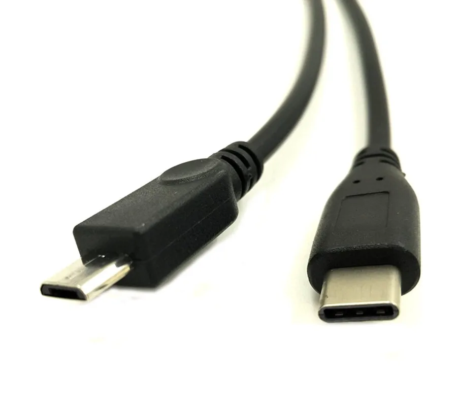 Câble de chargement USB 3.1 de Type C Duttek câble de chargement multifonction 2 en 1, USB 2.0 A mâle vers USB C de Type C mâle et Micro USB