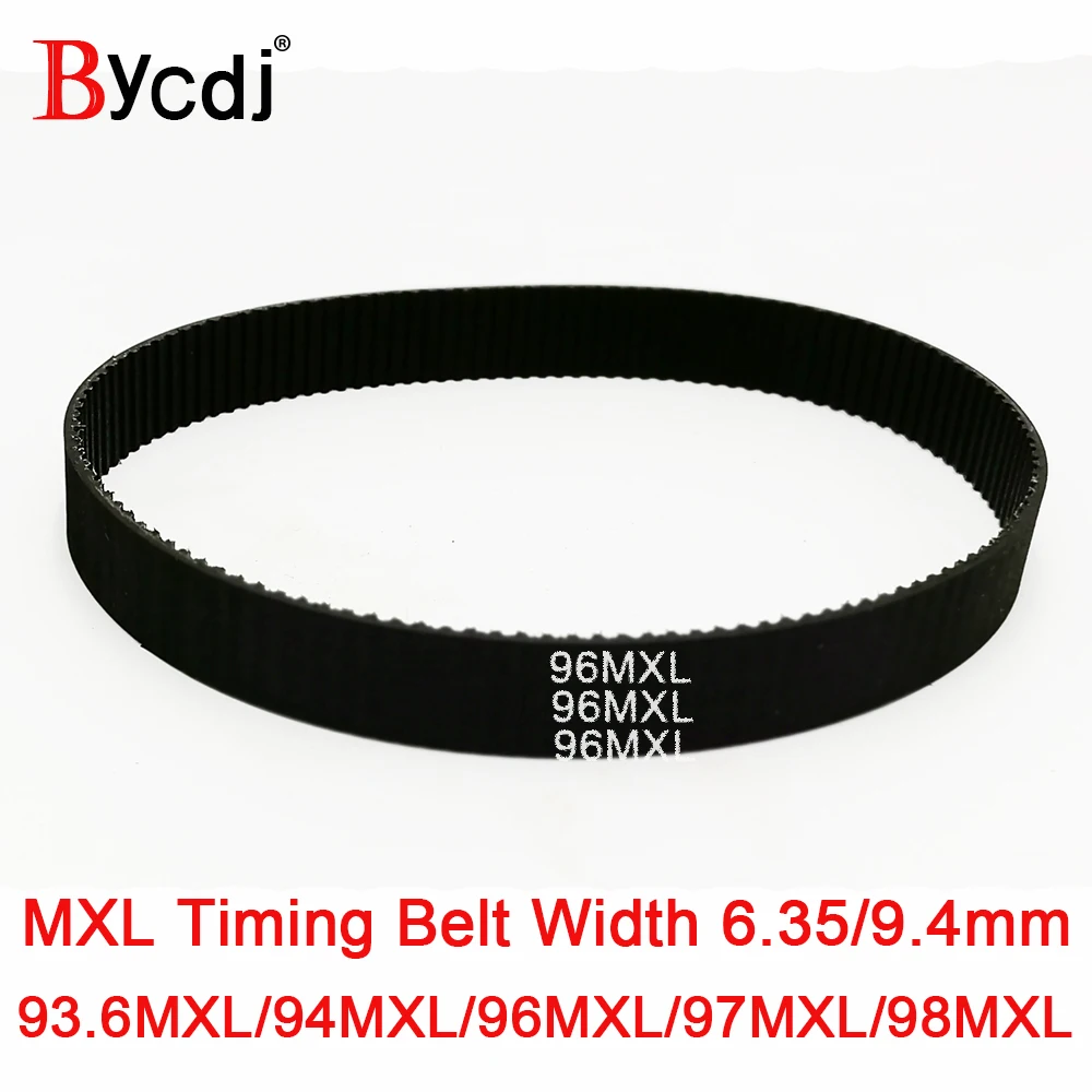 

MXL Timing belt B117 B118 B120 B121 B123MXL Teeth Width 6/10mm 2.032mm Pitch Synchronous belt 93.6MXL 94MXL 96MXL 97MXL 98MXL