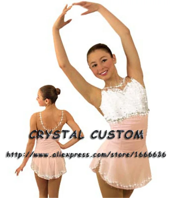 

Hot Selling Ice Skating Dress For Girls Spandex Graceful New Brand Figure Skating Competition Dress Customized DR2640