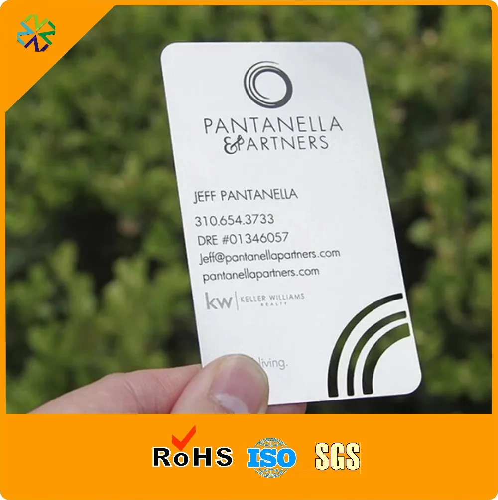 88.9*50.8*0.5mm 200pcs/lot stainless steel metal membership cards manufacture