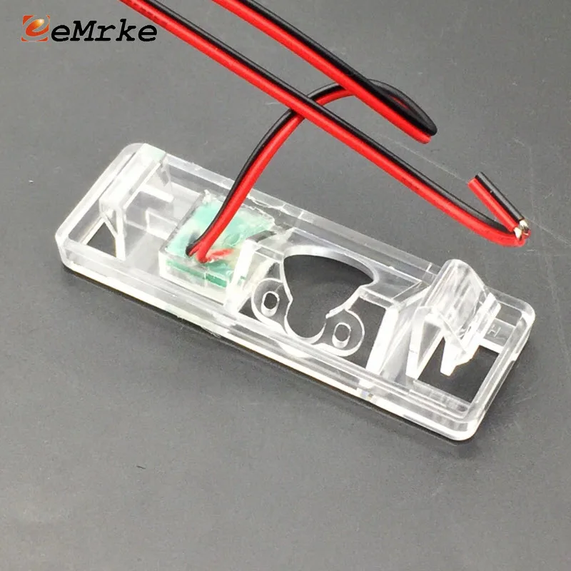 EEMRKE DIY Car Rear Camera Bracket License Plate Lights Housing for Nissan Qashqai J10 J11 Dualis J10 Qashqai+2 Rogue Sport 2017
