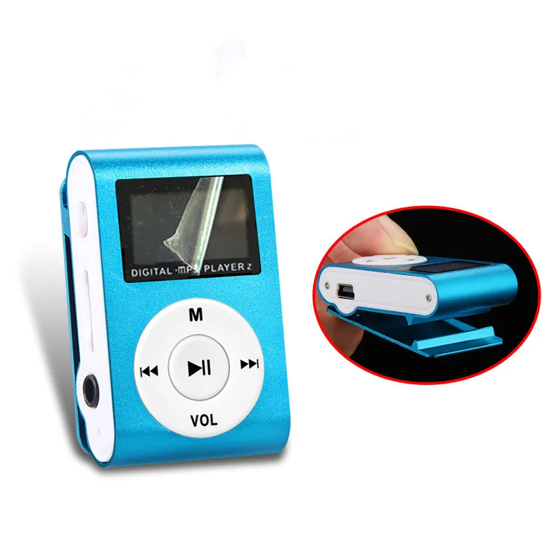 Mini Clip MP3 Player with Micro TF/SD Card Slot Sports MP3 Music Player +USB Data Line+earphone Sport + Storage Box+Memory Card