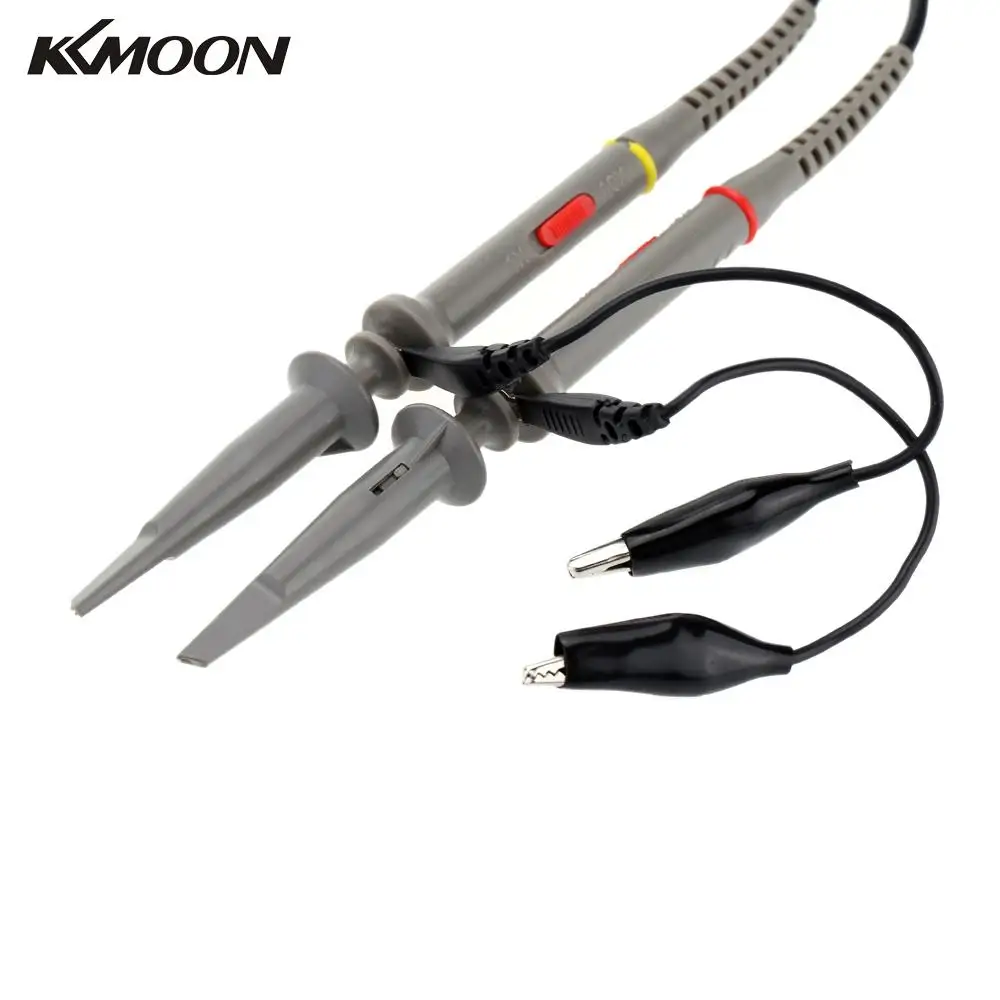 

2Pcs Oscilloscope Probe Alligator Clip Test Probe osciloscopio accessories diagnostic-tool 1X 10X 100MHz