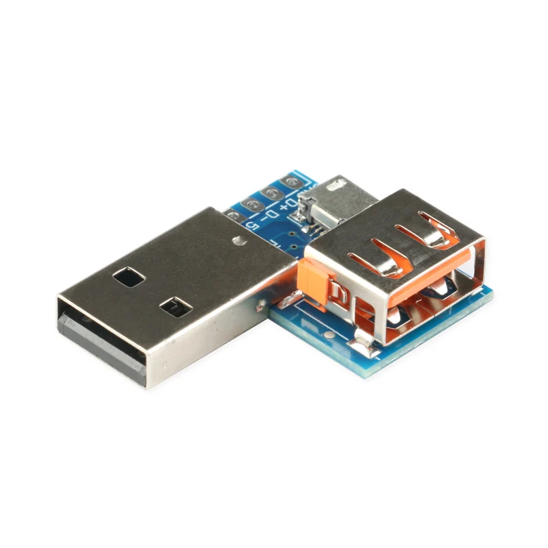 3 IN 1 Micro USB Female, USB Male, USB Female DIP Interchange Adapter Converter Connector Module Board Panel