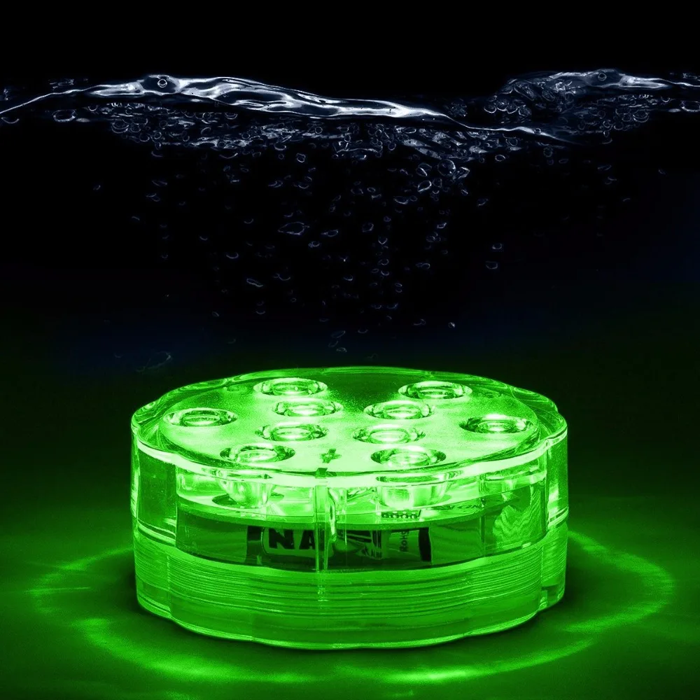 

100pcs/lot Submersible Led tea light underwater Waterproof tealight Wedding Party floral Vase candle centerpiece decor RGB