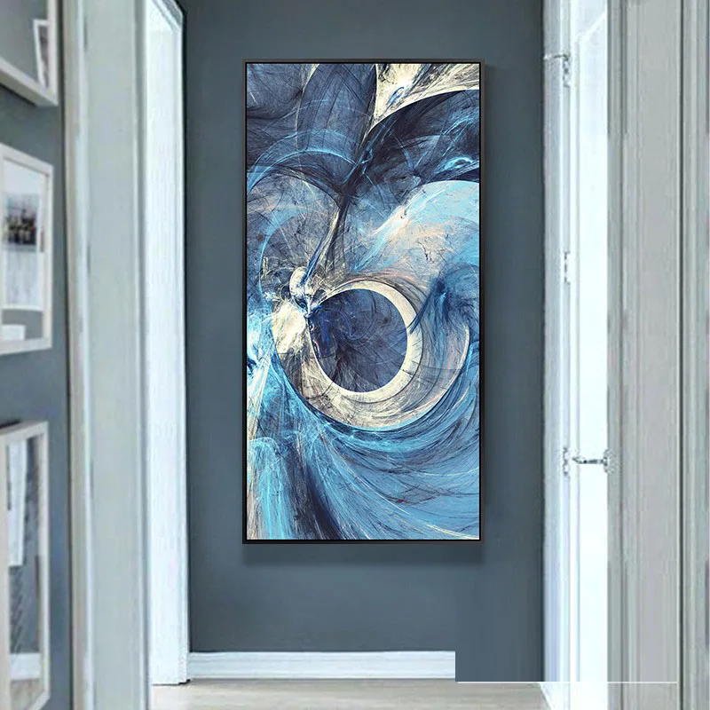 

EECAMAIL Abstract Diamond Painting Art Pattern Nordic Simple Modern Living Room Vertical Version Embroidered Entrance Porch