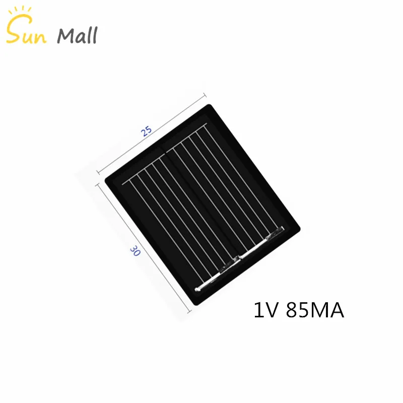 Mini Mono Solar Panel single crystal 1V 80MA Solar System DIY For Battery Cell Phone Chargers