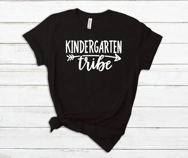 

Skuggnas New Arrival Kindergarten Tribe T-shirt Shirt of kindergarten teachers Back to school Tumblr Tops Aesthetic Clothing