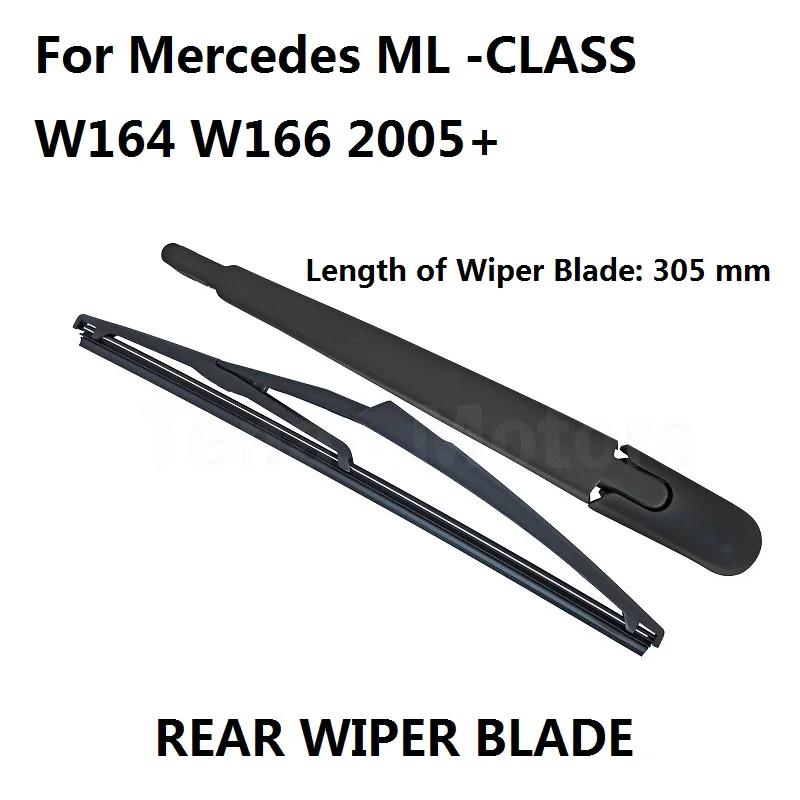 FOR MERCEDES ML ML-CLASSE W164 W166 2005- REAR WINDSCREEN WINDOW WIPER ARM & BLADE NEW