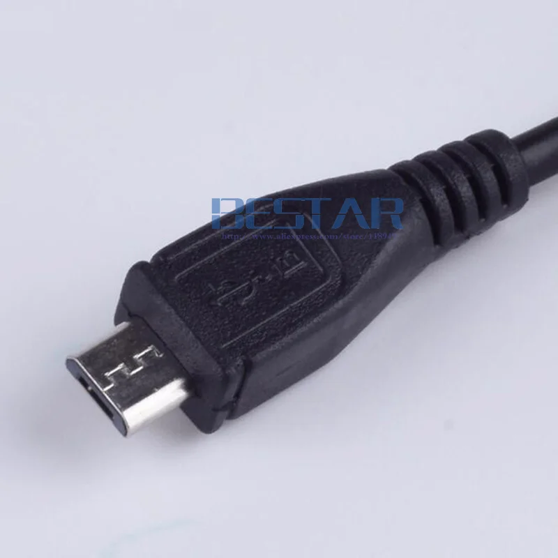 Micro-USB Cable / V8 Android Charger Power Cable Charging Cord Left Angle Micro B USB 1m 3 feet for Android/Windows/MP3/Camera