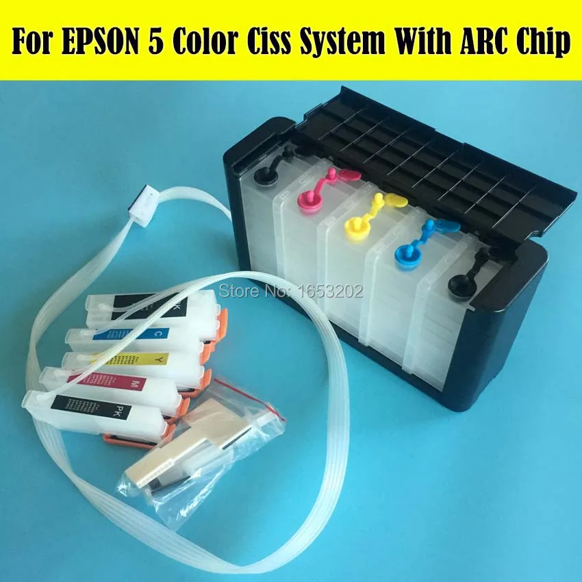 Hot !! Continuous Ink Supply System For Epson T2601/T2611-T2614 CISS System For EPSON XP-600 XP-605 XP700 XP800 Printer