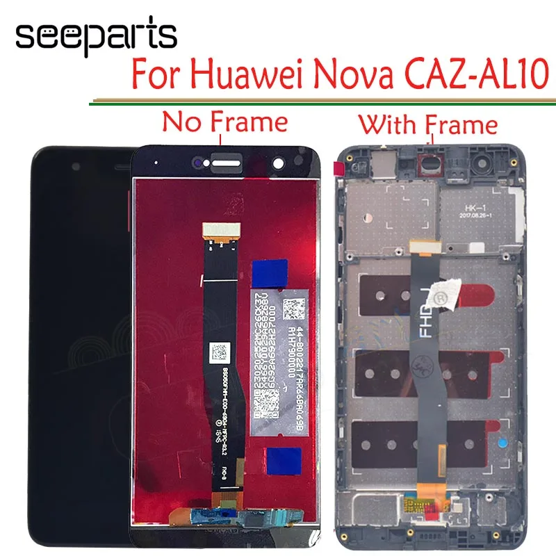 

For Huawei Nova CAZ-AL10 CAN-L11 CAN-L01 LCD Display + Touch Screen Digitizer Assembly With Frame Replacement Parts Nova LCD