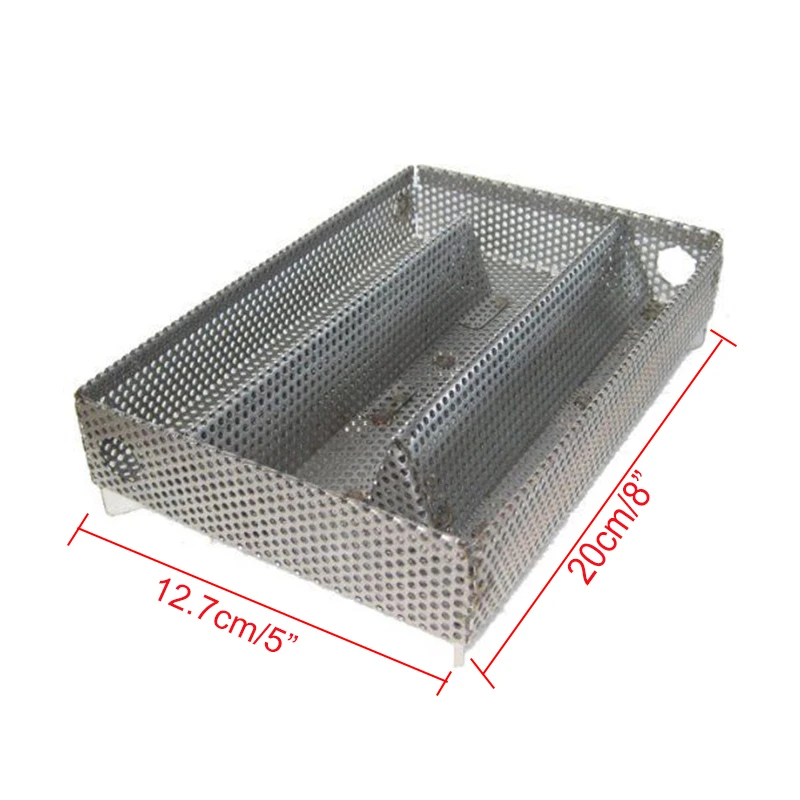 BBQ Smoke Generator Tube Stainless Steel Grill Smoking Mesh Cube Barbecue Smoker Box Wood Pellet Kitchen Outdoor Camping Tools