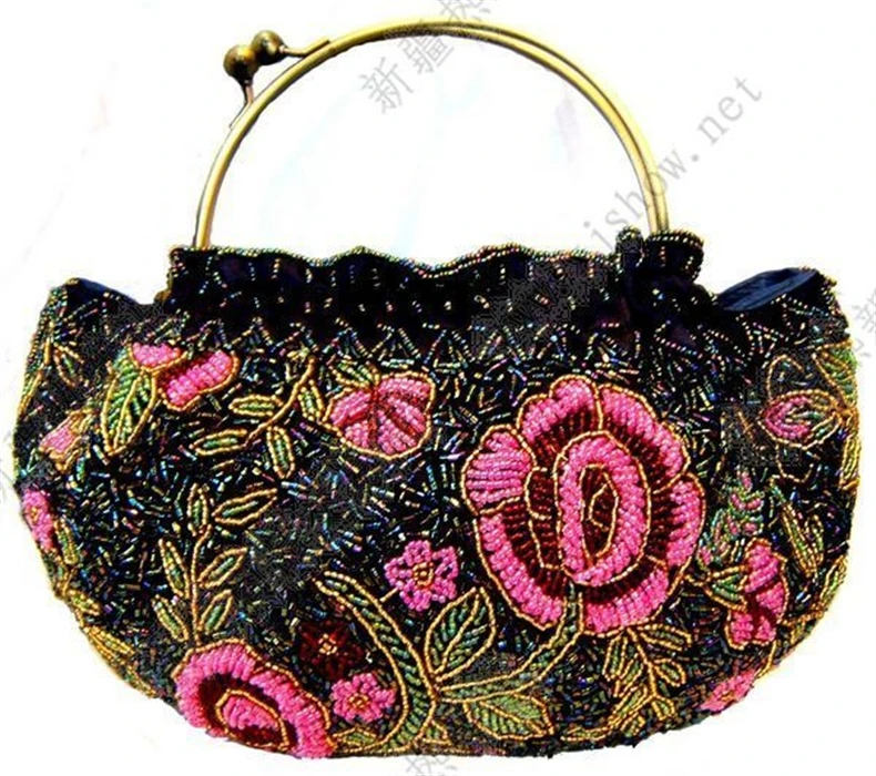 

Xinjiang Folk Custom Handmade Beaded Handbag Bag classic X-25