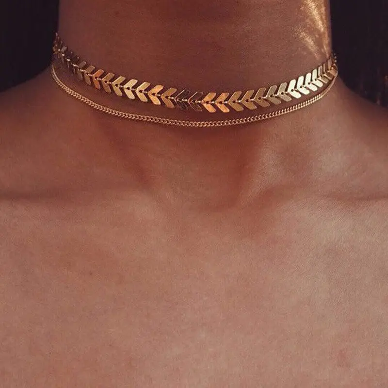 Tiny Heart Choker Necklace for Women gold color Chain Smalll Love Necklace Pendant on neck Bohemian Chocker Necklace Jewelry
