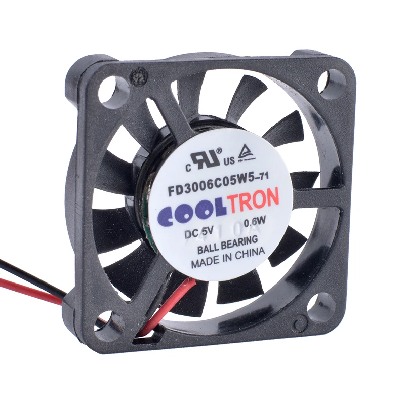 COOLING REVOLUTION FD3006C05W5 3006 30mm 30x30x6mm 5V 0.6W Ultra-thin micro cooling fan