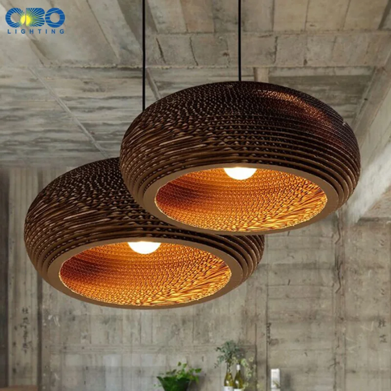 Creative Vintage Paper Honeycomb Pendant Lamp Indoor Bar Adornment Lighting E27 Lamp Holder 110-240V Free Shipping