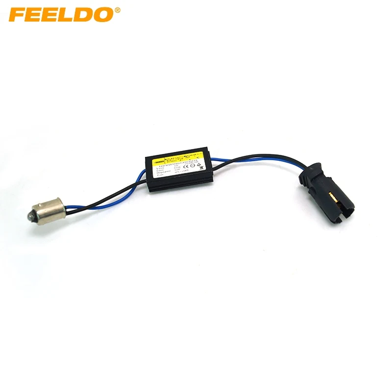 

FEELDO 1Pc DC12V BA9s LED Light Warning Canceller Decoder Load Resistor NO-OBD Error NO Hyper Flash #FD-2274