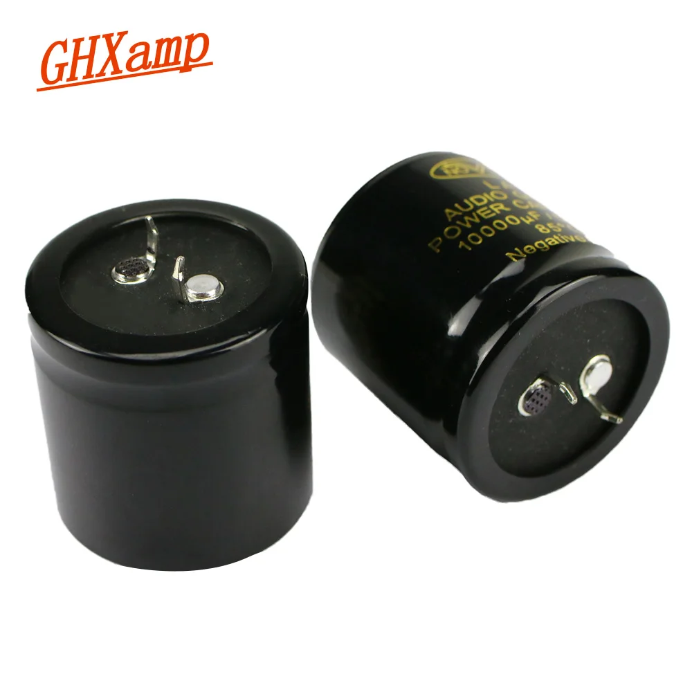 GHXAMP Audio Power Amplifier Capacitor 10000uF/50V NOVER LA Series Aluminum Capacitor 35*35mm For Power Supply Filter 2PCS