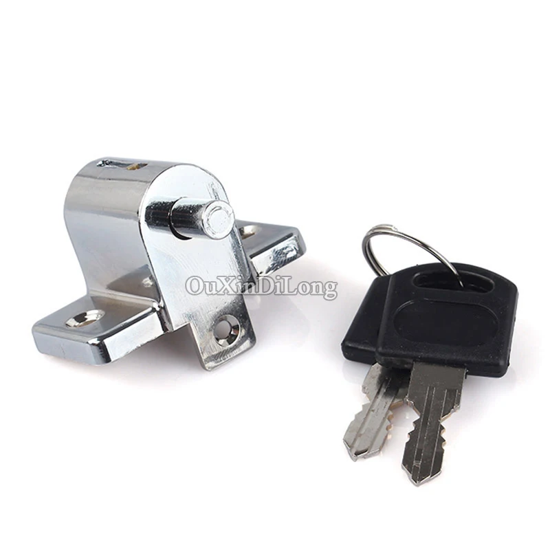 

4Pieces Sliding Door Patio Window Locks Catch Push Anti-theft Window Limit Bolt Lock Prevent Baby Children Opening Window Lock