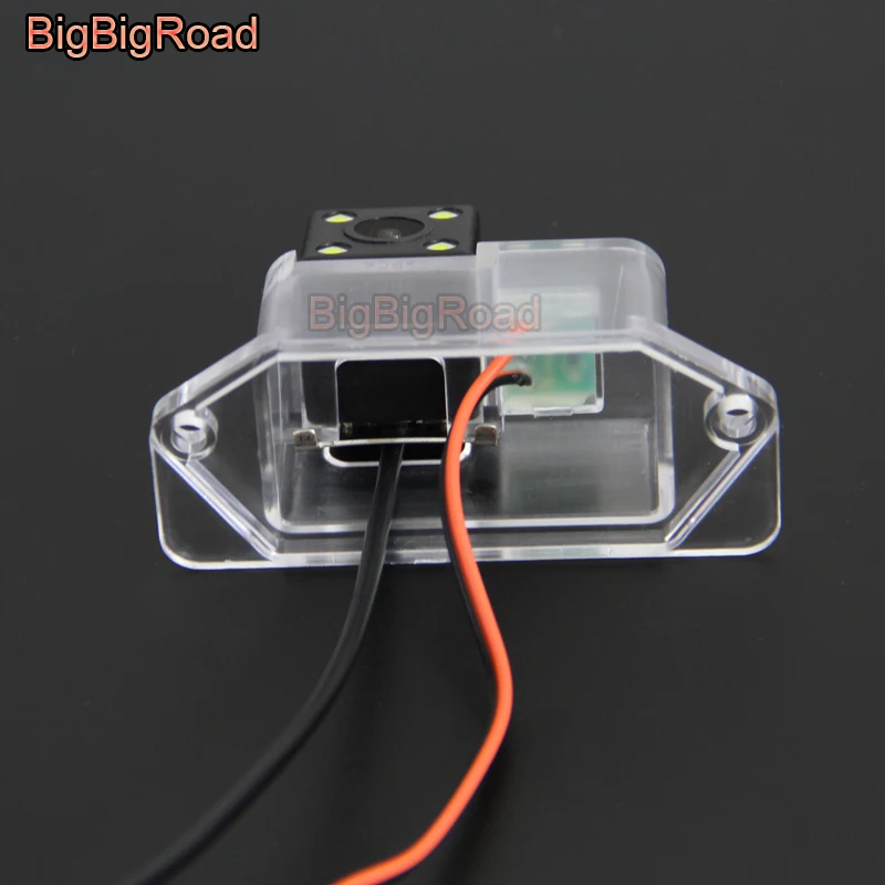 

BigBigRoad Car Intelligent Dynamic Trajectory Tracks Rear View Backup Camera For Mitsubishi Galant Lancer IO GT EX 2007 -2015