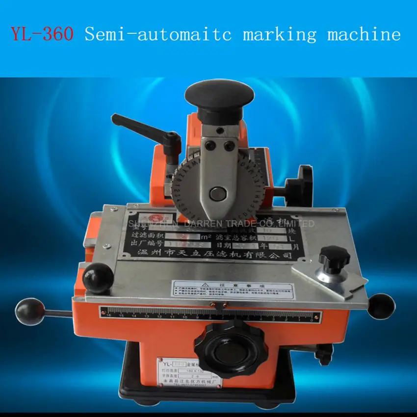 

YK-A01 Semi-automatic manual marking machine,aluminum labeling coding machine,equipment parameter label printer 1PC