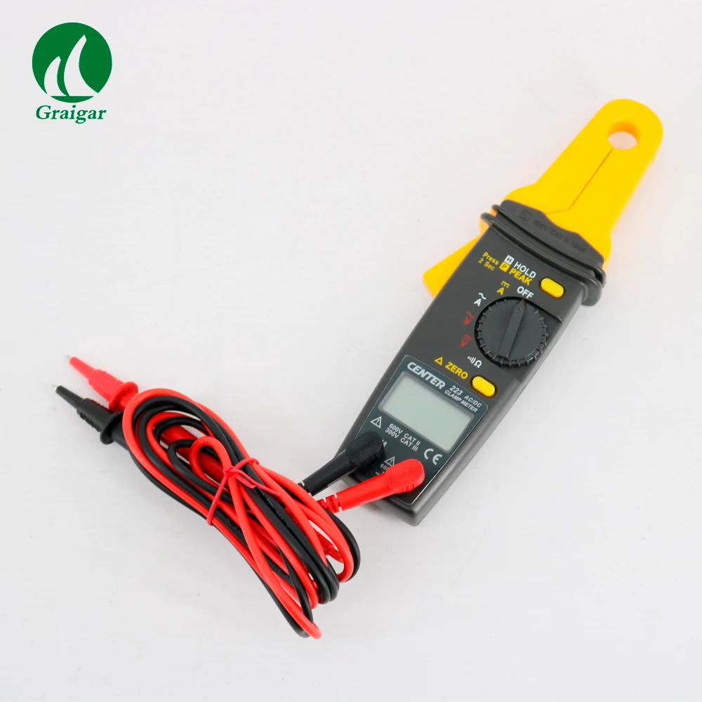 Imagem -03 - Mini Clamp Meter Testador Alicate Amperímetro ac Clamp Meter 31 Digital Líquido Centro223