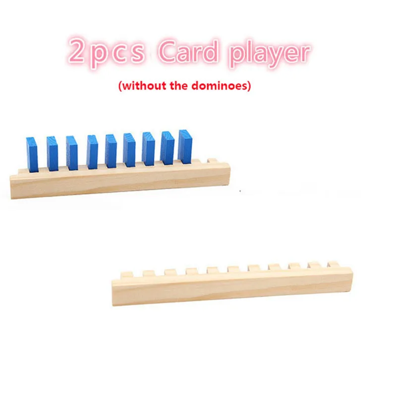 Chidlren Wooden Domino Toys Institution Accessories Organ Blocks Dominoes Games Montessori Educational Toys For Kids Gift