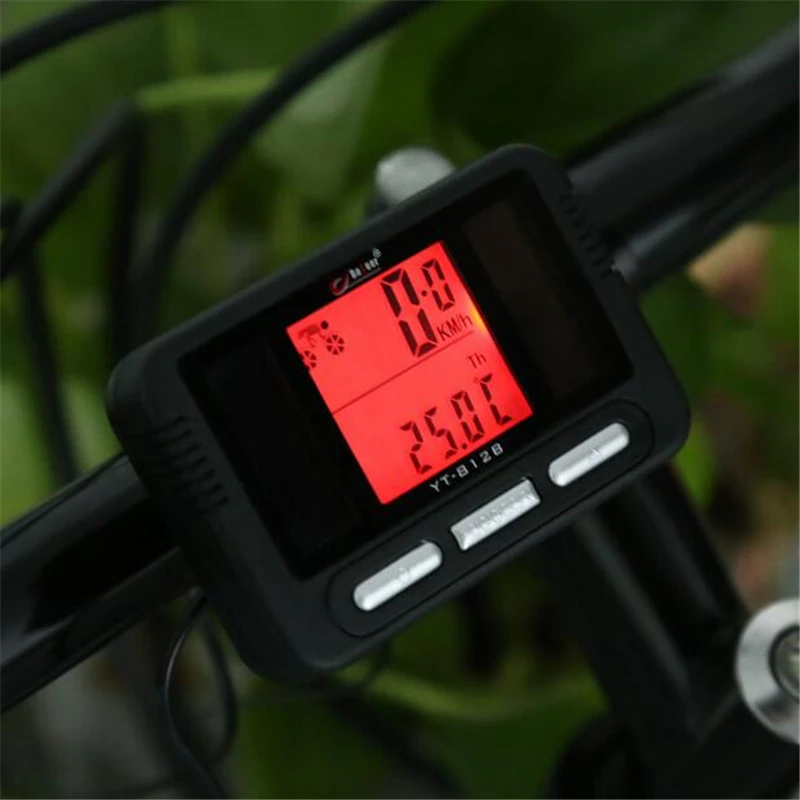 Bicycle Computer Noctilucent Wired Practical Water Resistance Odometer Stopwatch Speedometer