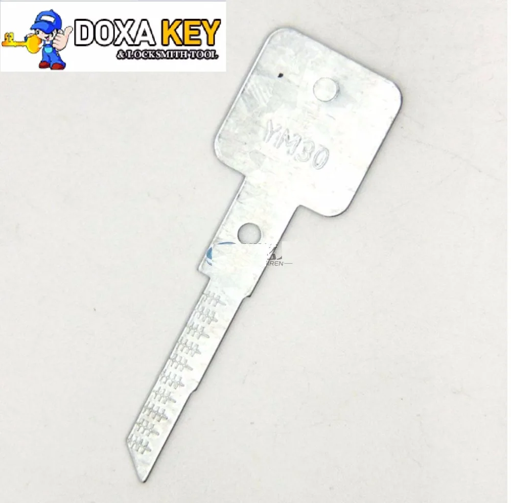 20pcs Original Engraved Line Key for 2 in 1 LiShi YM30 scale shearing teeth blank car key locksmith tools supplies