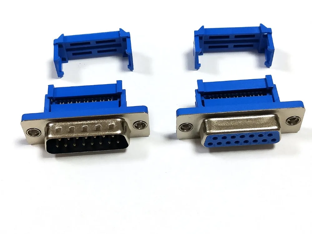 500 set connector IDC 15 Pin Male / Female Flat Ribbon Cable connector