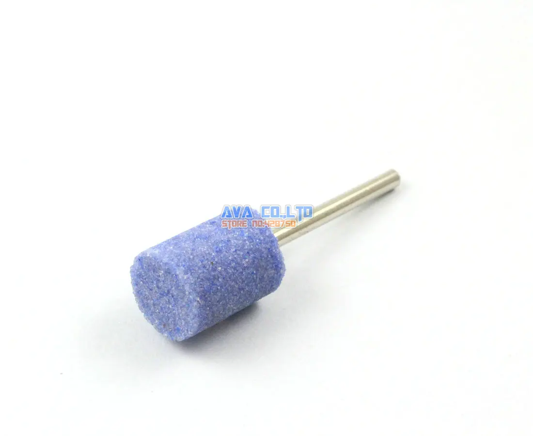 20 Pieces 12x16mm Mounted Point Blue Aluminum Oxide Abrasive Grinding Stone Bit 3mm Shank