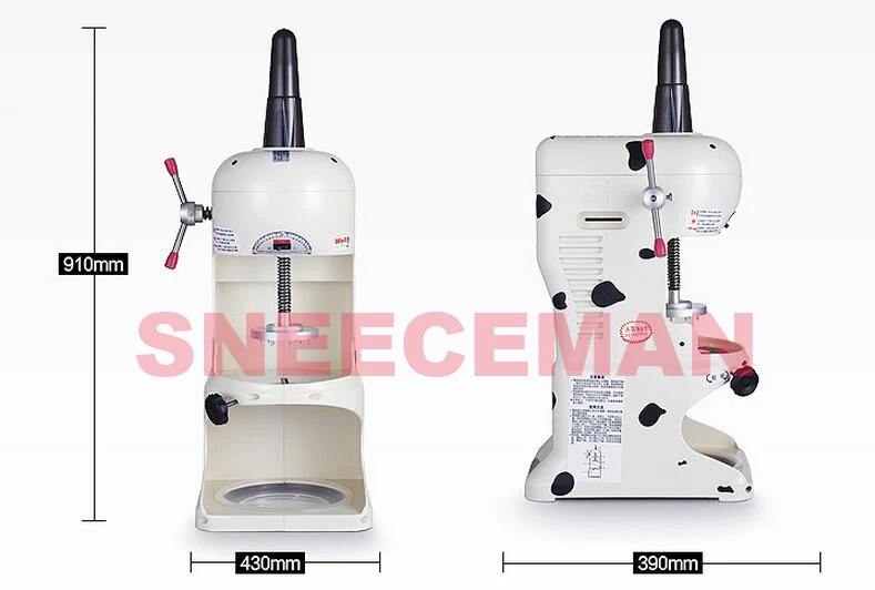 Trà thương mại cửa hàng Máy nước đá Cát Điện Tuyết Ice Kem Shaver Đá Bào Kem Cạo Maker Máy máy Nghiền