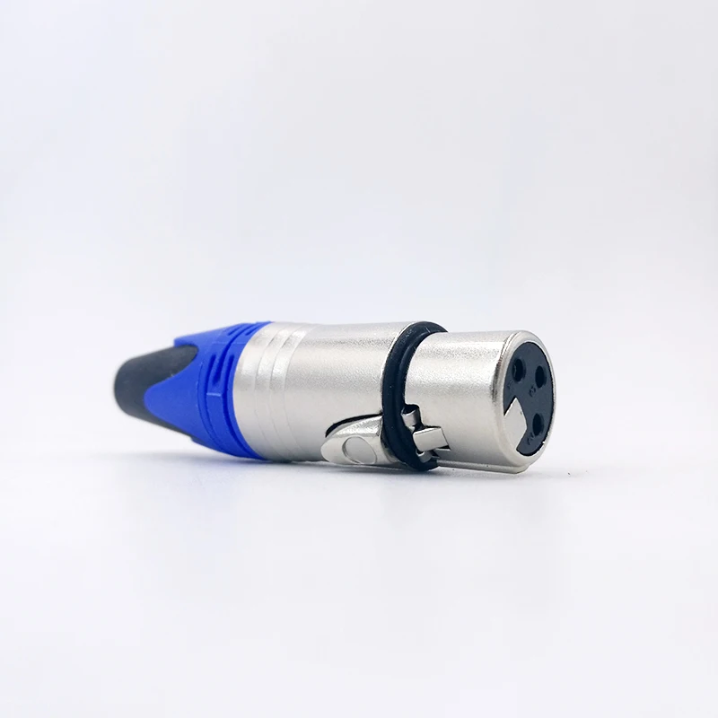 xlr connector audio plug microphone plug 3pin speaker connector male & female colour mic connector