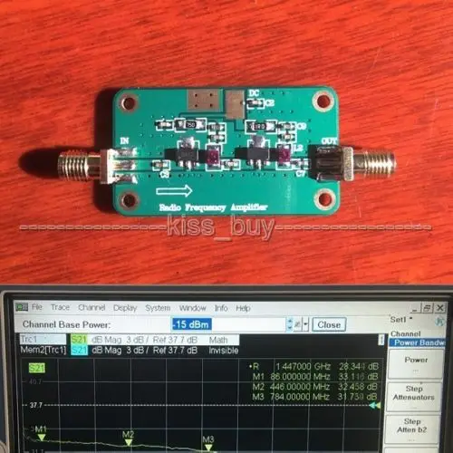 10MHz-1500 MHZ 32dB Gain 27dBm LNA RF power Amplifier Module for FM HF VHF UHF Ham Radio