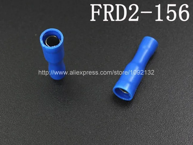 1000pcs Blue Insulated Crimp Receptacle Terminals Cable Lug FRD2-156 AWG 16-14