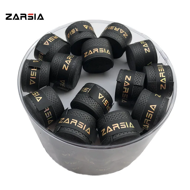 10pcs ZARSIA Free shipping Tennis Racket Grip Anti-skid Sweat embossed Badminton Grips Racquet dry feel dot Overgrips