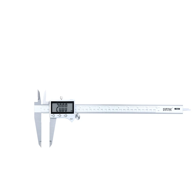 

12 Inch Bluetooth Electronic Stainless Steel Digital Caliper 0-300mm LCD IP67 Waterproof Accurate Vernier Caliper Micrometer