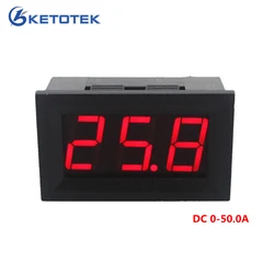 Red LED display DC Ammeter Current Panel Meter  Ampere Meter Digital Ammeter  DC 0-50.0A